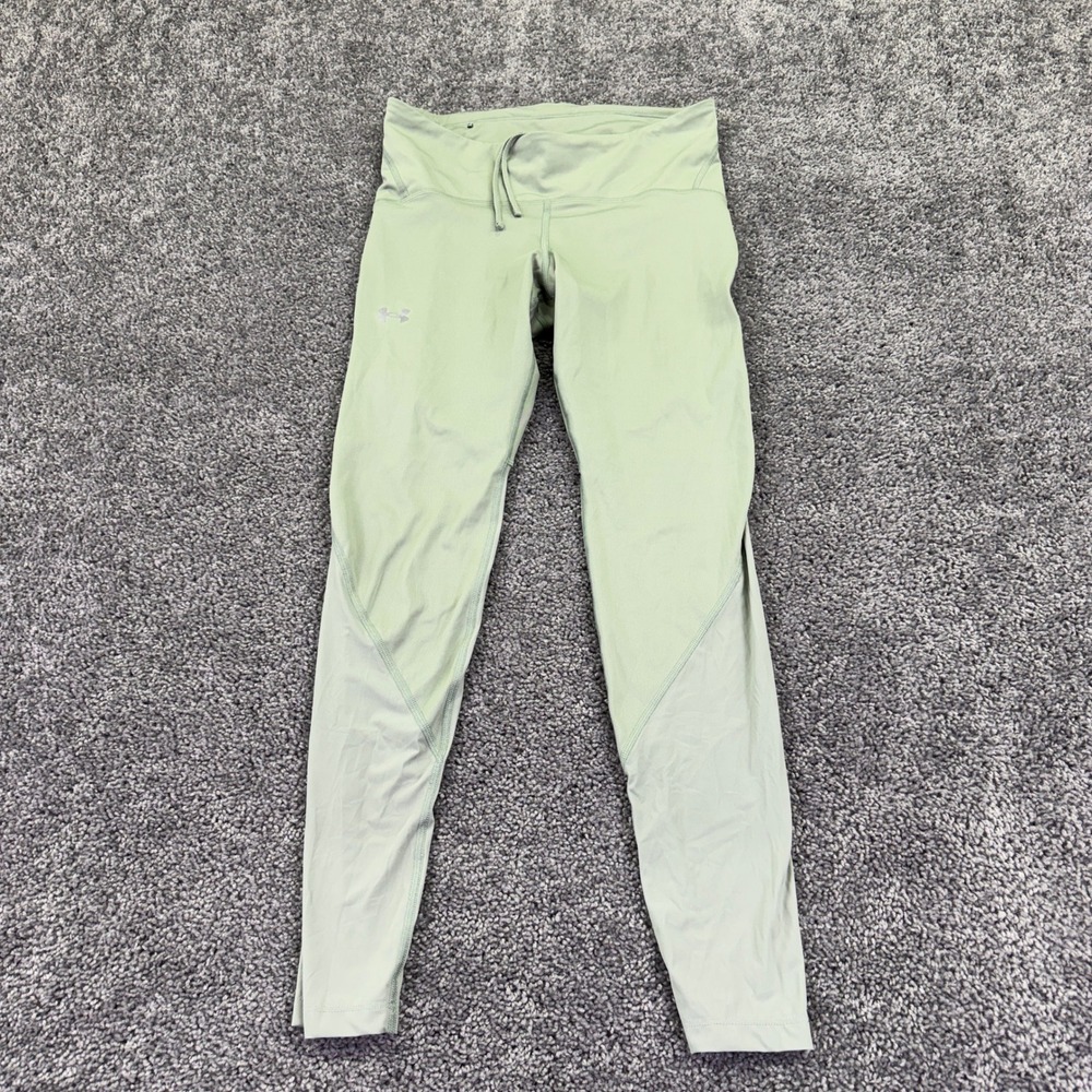 Under Armour Leggings Womens L Green Compression Athletic